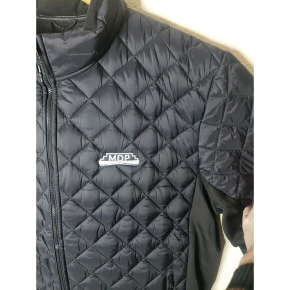 Trimark Jacket Mens Size 4XL Black Quilted Full Zip Hybrid Insulated - Picture 2 of 12
